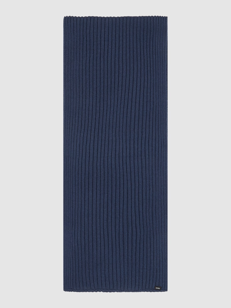 Loop-Schal mit Rippenstruktur in marineblau