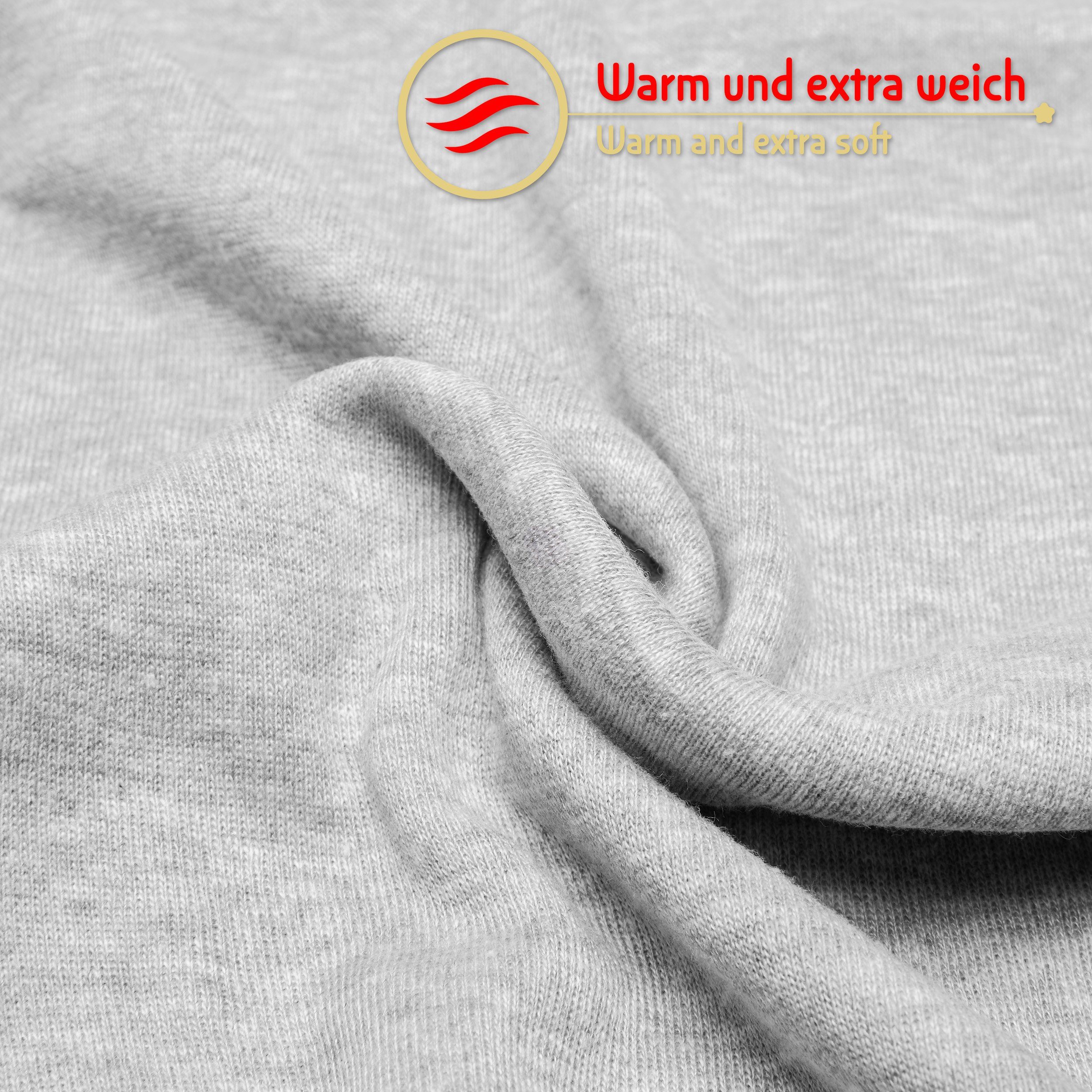 BRUBAKER Muskelshirt Tank Top Unterhemd mit Rundhals Ausschnitt (5er-Pack) Herren Tanktop aus hochwertiger Baumwolle (glatt), Extra Lang für Männer, Schlichtes Basic Achselshirt