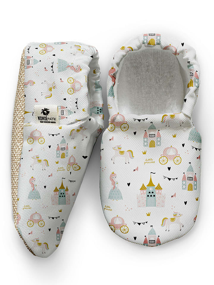 hippodino Hausschuhe in Creme/ Bunt günstig kaufen