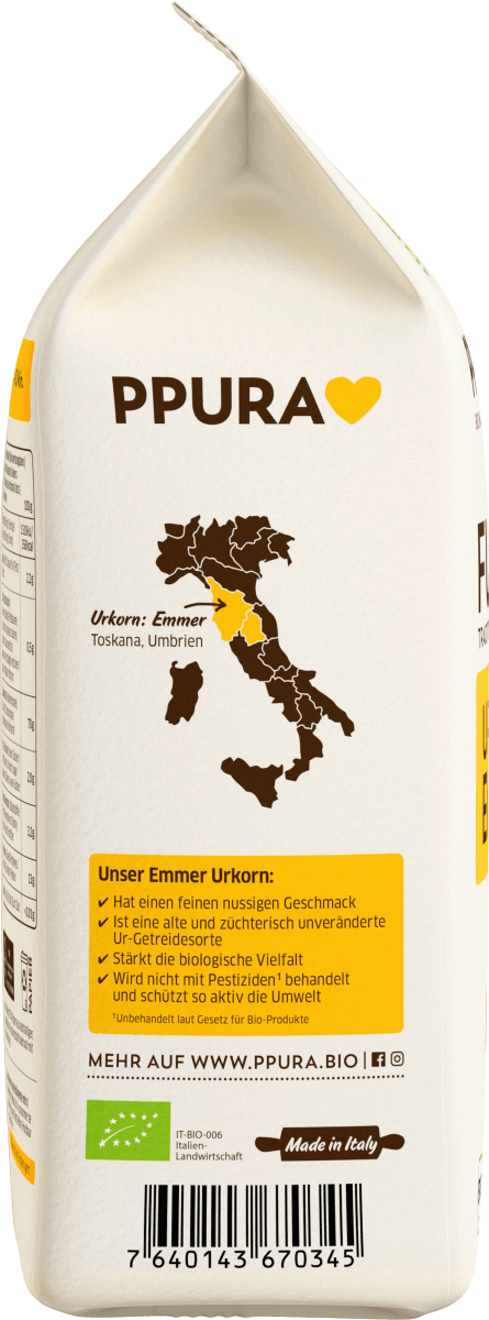Nudeln, Fusilli aus Emmer, 500 g