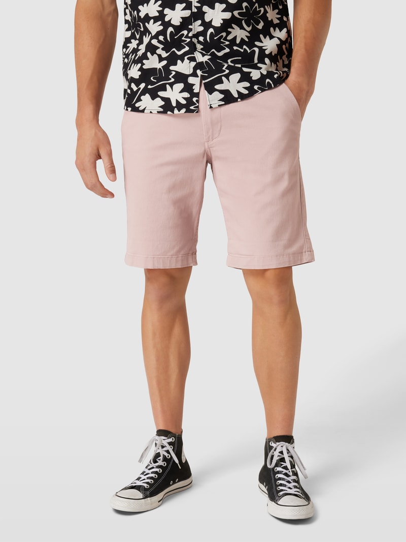 Bermudas mit französischen Eingrifftaschen Modell 'DAVE' in altrosa