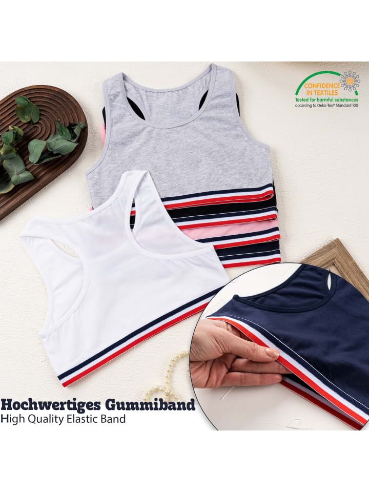 LOREZA 5er Set Bustier - Sport - Bunt günstig kaufen