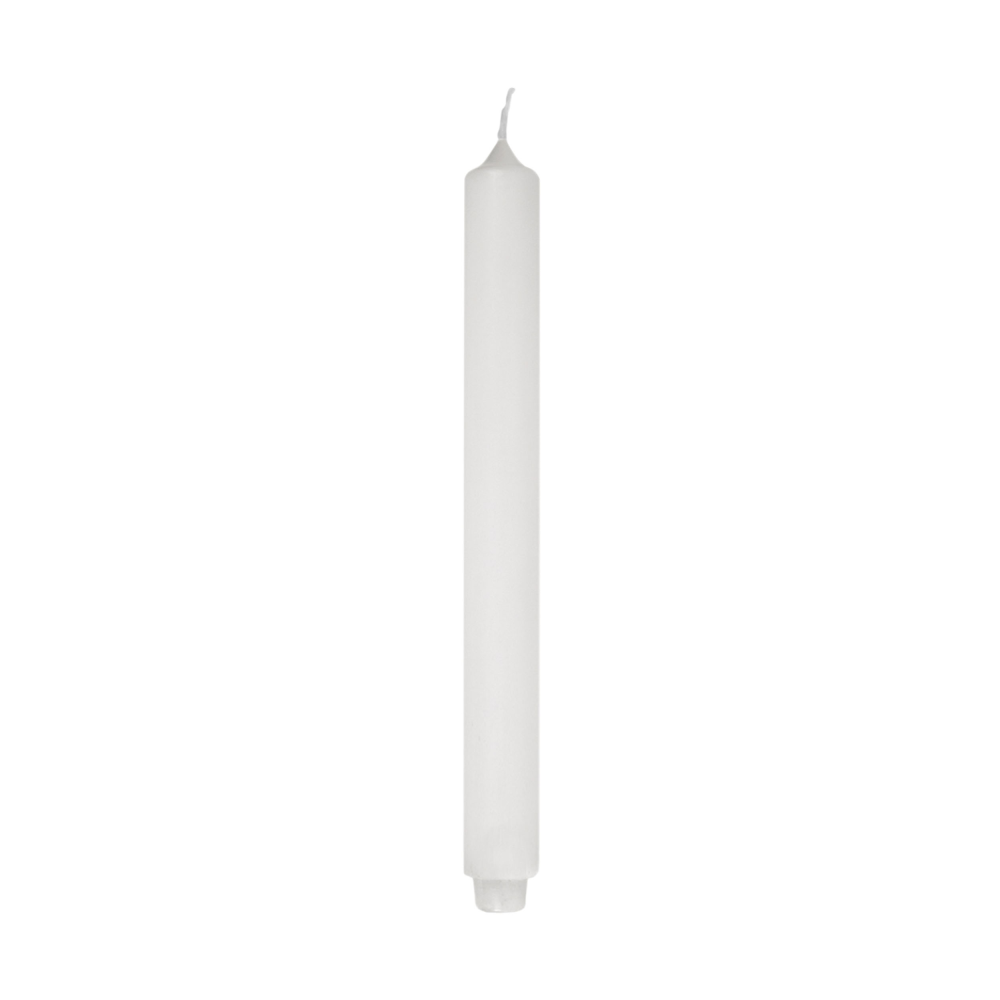 Stabkerze Candle weiß gelackt