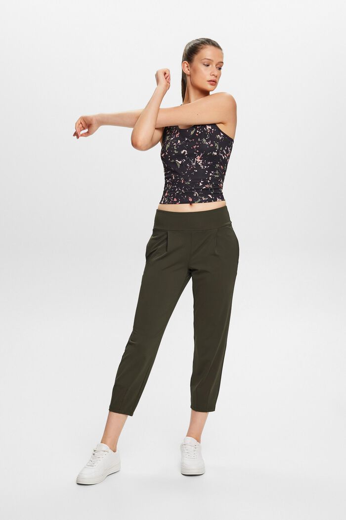 Gecroppte Jersey-Jogger-Pants mit E-DRY-Finish