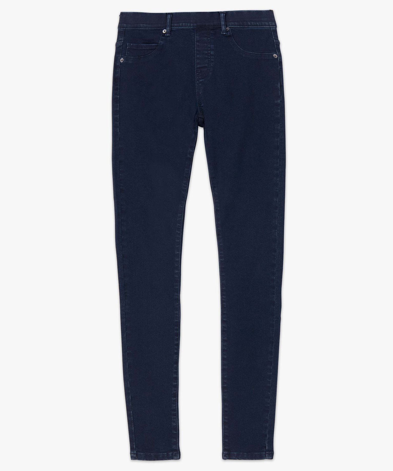 Jegging femme avec coutures contrastantes blue black | GEMO