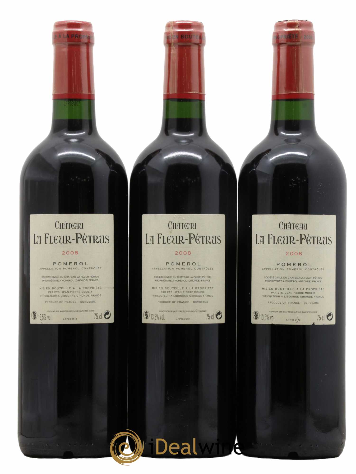 Château la Fleur Petrus  2008 - Lot de 3 Bouteilles