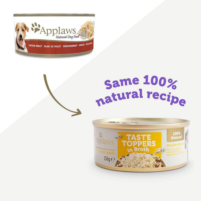 Sparpaket Applaws Taste Toppers in Brühe 12 x 156 g