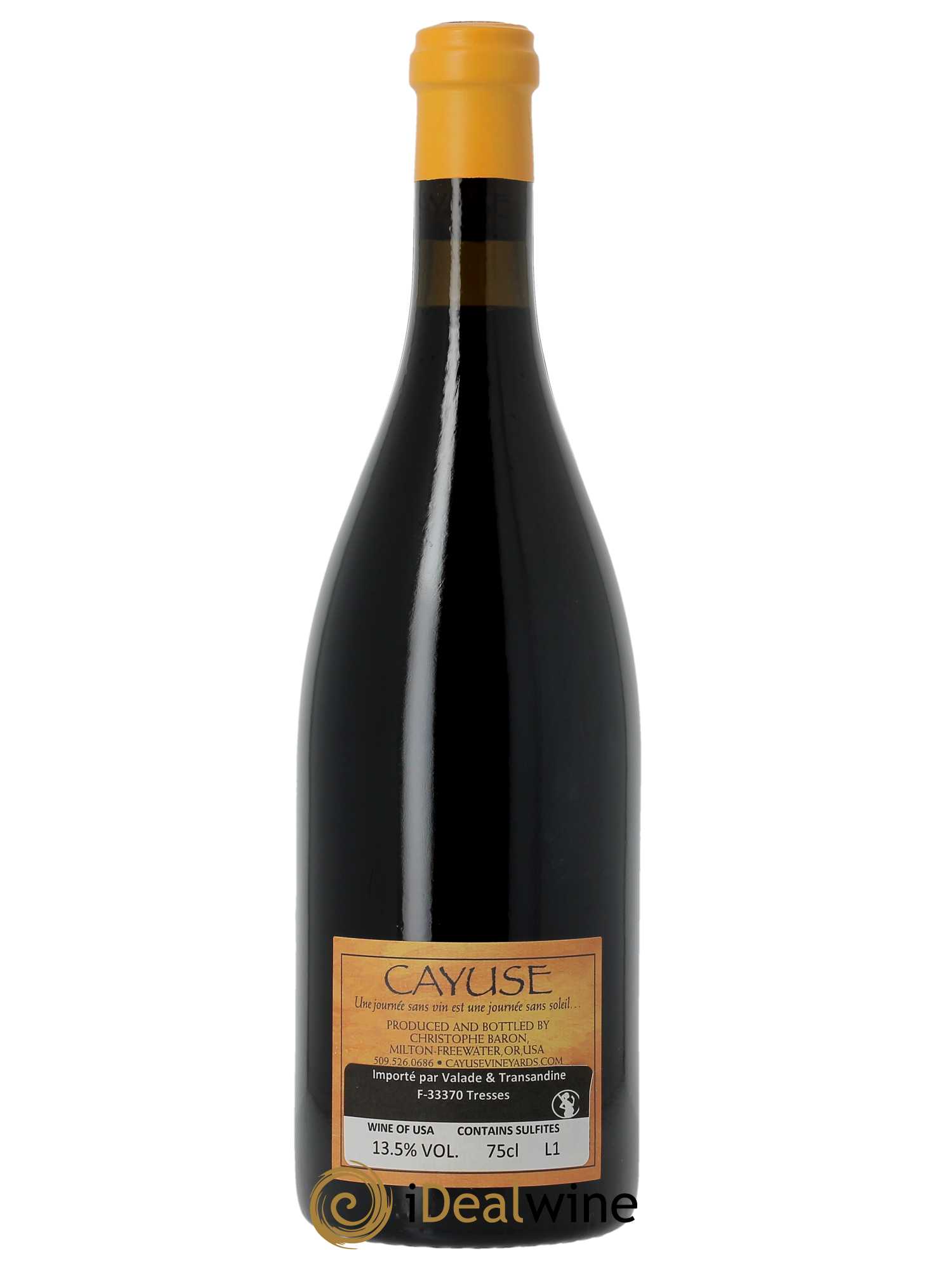Walla Walla Valley Cayuse Cailloux Christophe Baron  2020 - Lot de 1 Bouteille