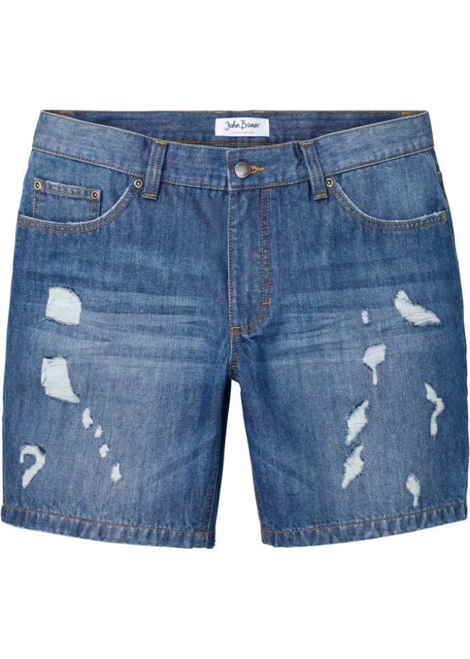 Long-Jeans-Shorts, Loose Fit