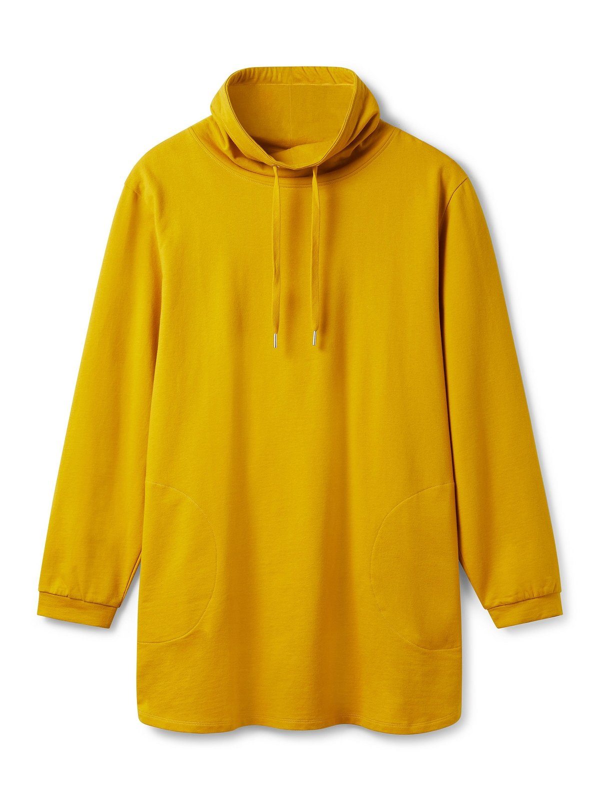 Sheego Sweatshirt Große Größen mit hohem Kragen und Tunnelzug