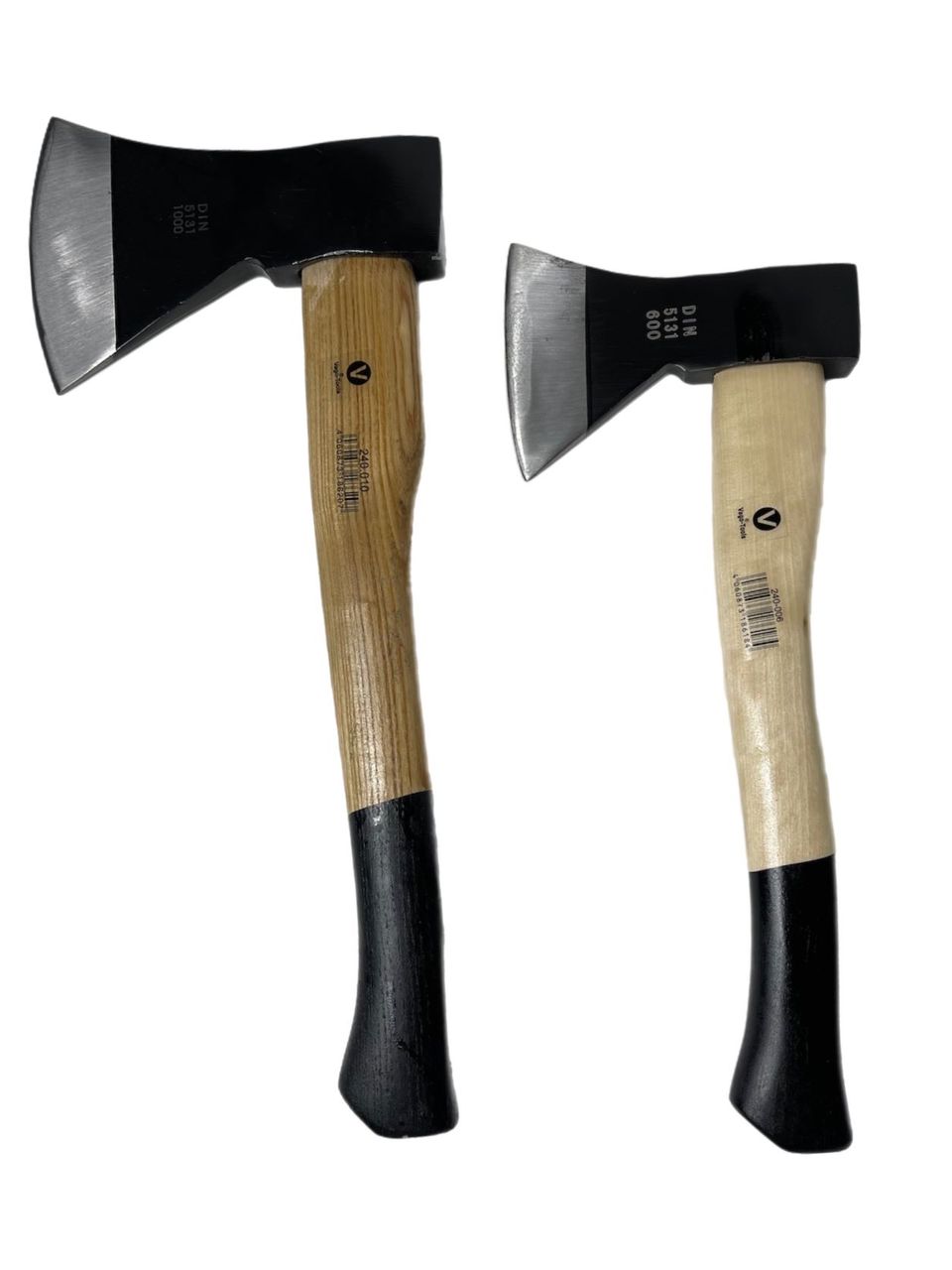 Vago-Tools Beil Gartenaxt Spaltaxt Spaltbeil Holzstiel 2 tlg Set Axt 600 1000 g