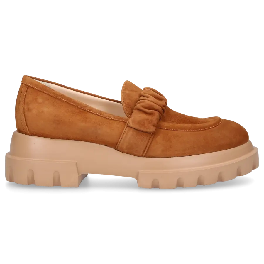 AGL Attilio Giusti Leombruni - Loafer CELESTE Nubukleder - braun