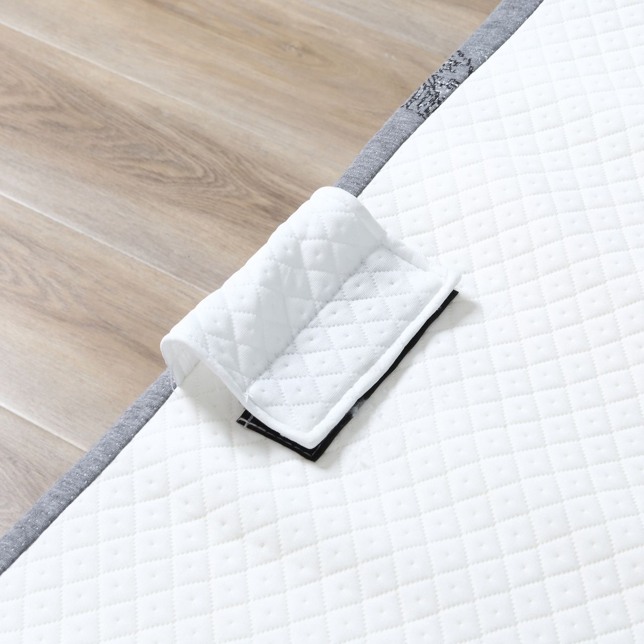 HOMCOM Gästebett 2-in-1 Klappbett mit Rollen klappbar Stahl Schaumstoff
