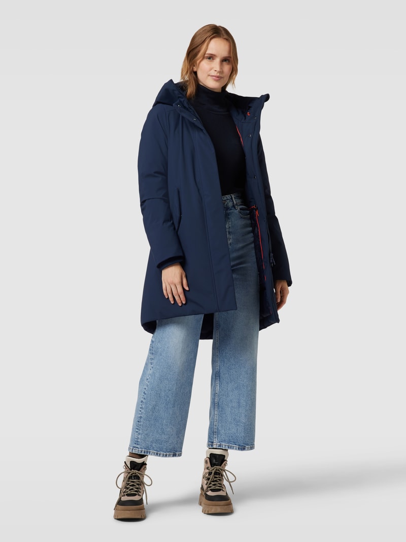 Parka mit Label-Patch Modell 'NELLIE' in marineblau