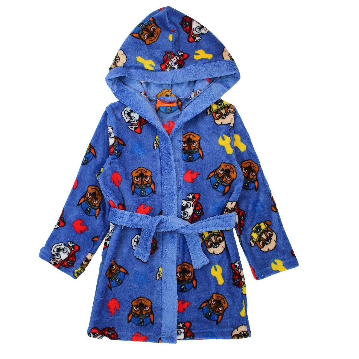 PAW PATROL Kinderbademantel Paw Patrol Jungen Bademantel, blau, Gr. 98/104 - 116/128