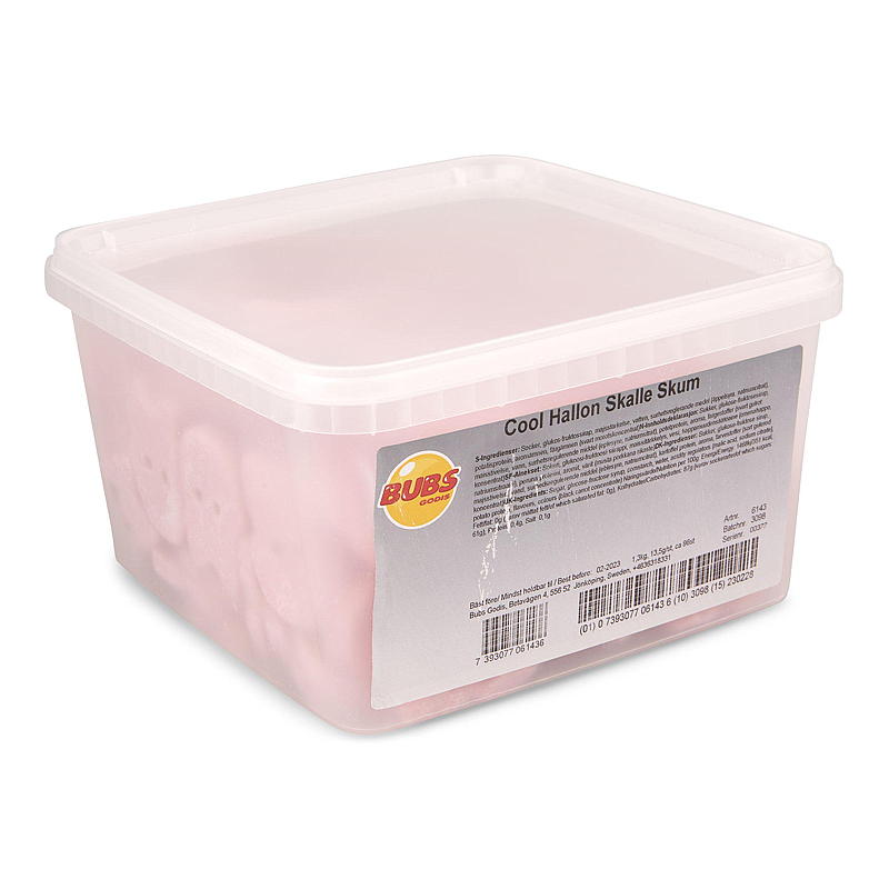 Bubs Skum skalle 1,3 kg Cool hallon