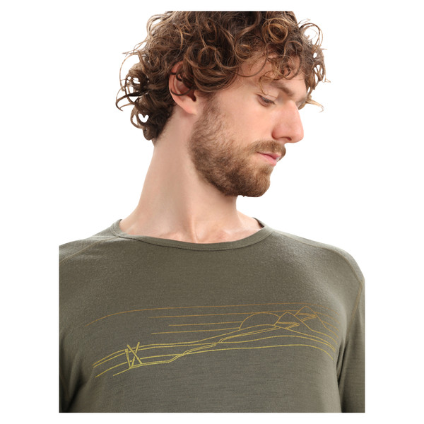 200 OASIS LS CREWE SKI STRIPES Herren - Funktionsshirt