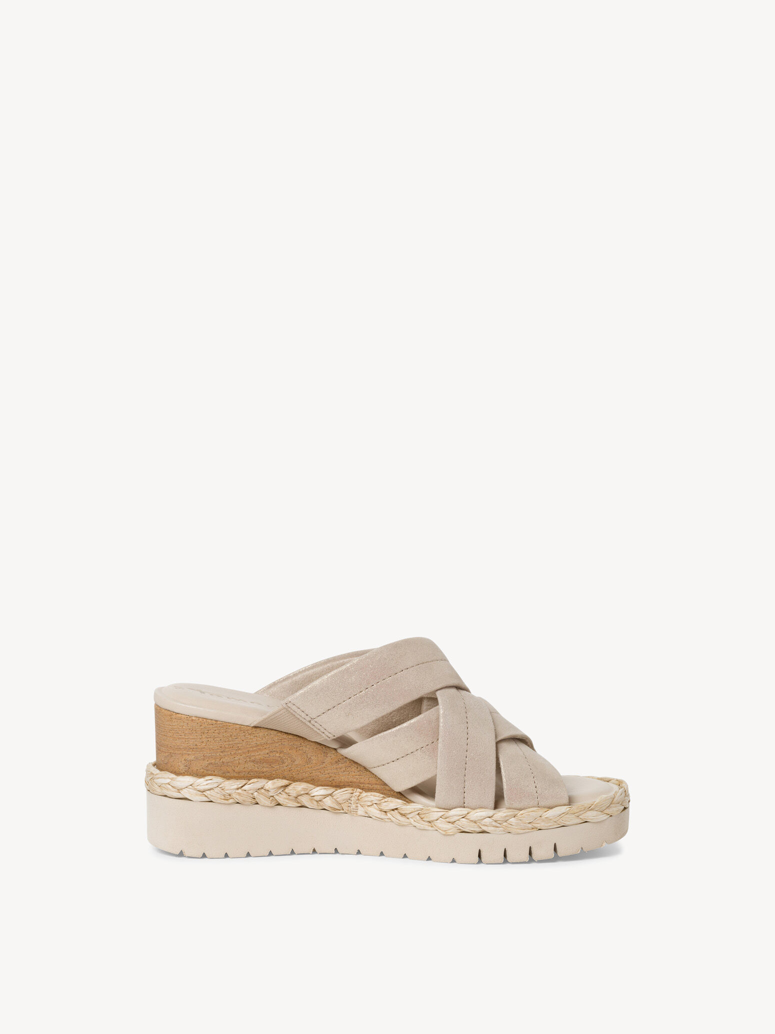 Mule en cuir - blanc