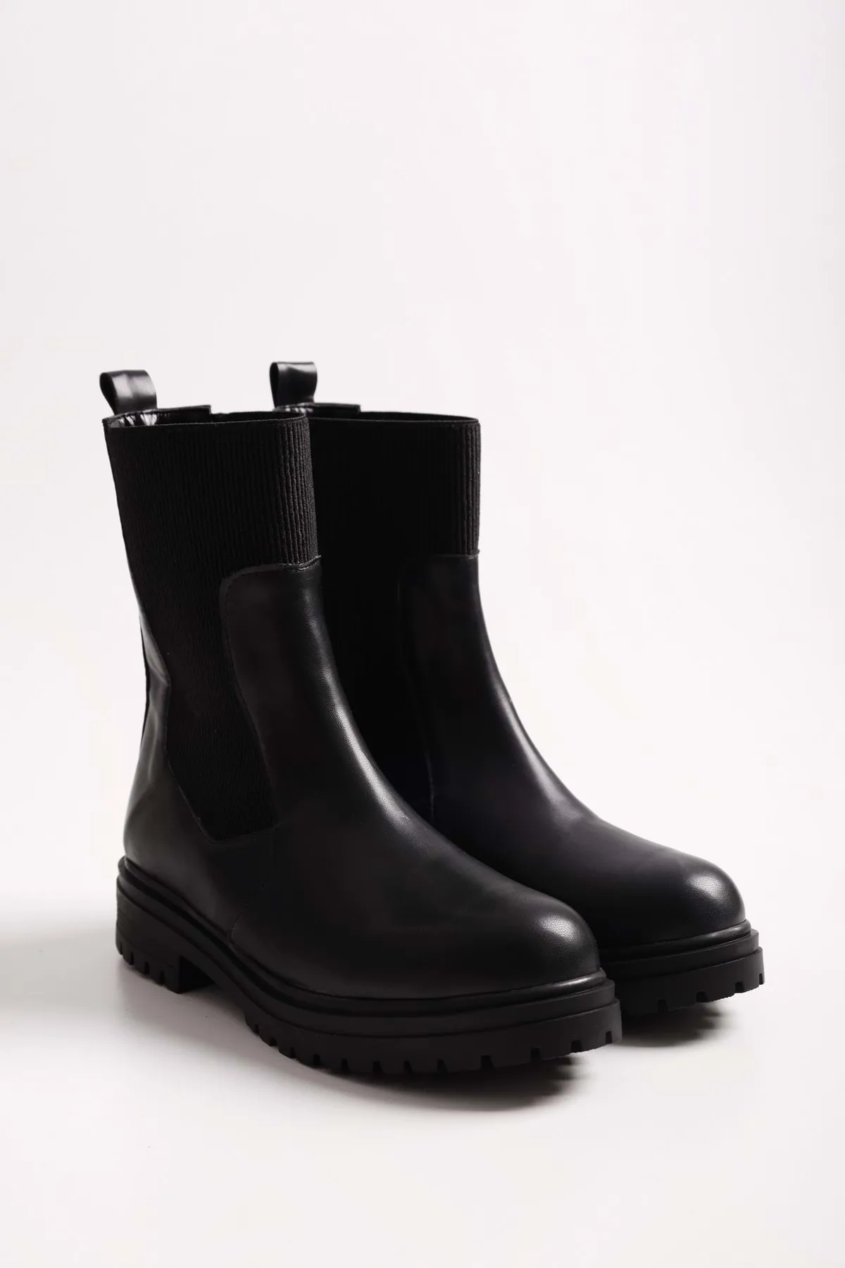 Shoeberry  Damen Neira Black Skin Stiefel Black Skin
