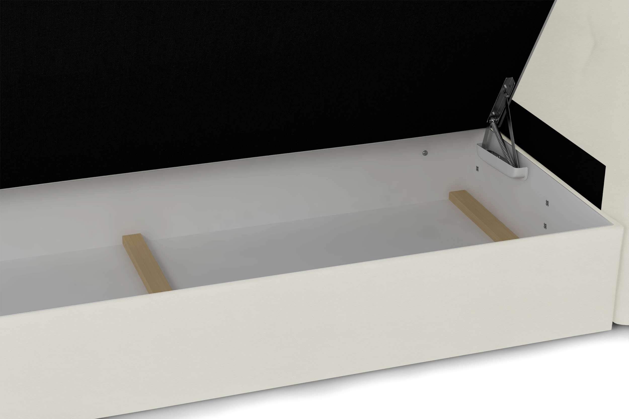 Stylefy Boxspringbett Braxton (Schlafzimmerbett, Bett), 140/160/180/200 x 200 cm, mit Matratze und Topper, Bettkasten