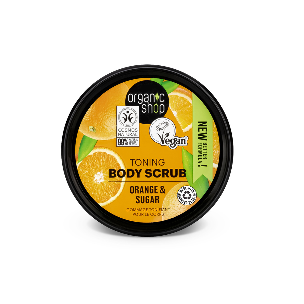 organic shop Gommage Corps Tonifiant Orange Vegan Naturel Gommage corps