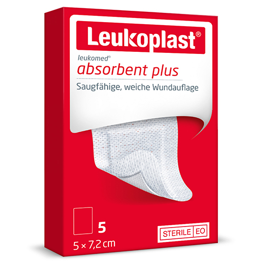 LEUKOPLAST Leukomed steril 5x7,2 cm Wundauflage  5 St  Verband