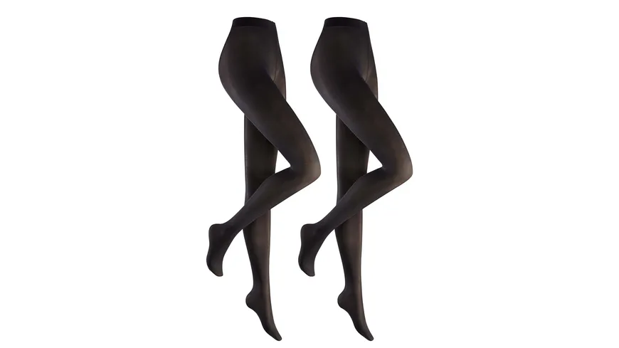 Hudson Damen Feinstrumpfhose Simply 40 DEN 2er Pack black