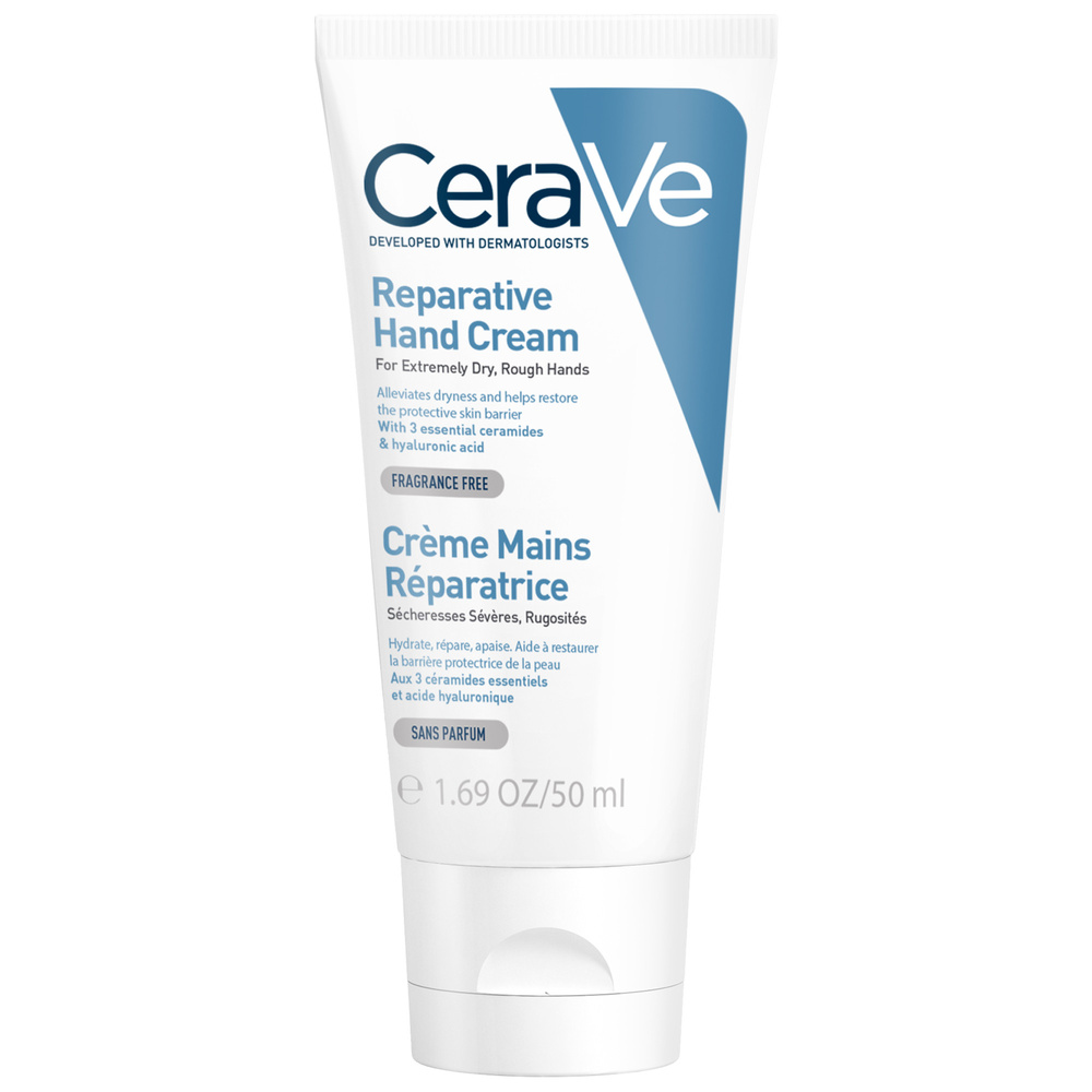 CeraVe Crème Mains Réparatrice Pour les mains très sèches, gercées et abîmées