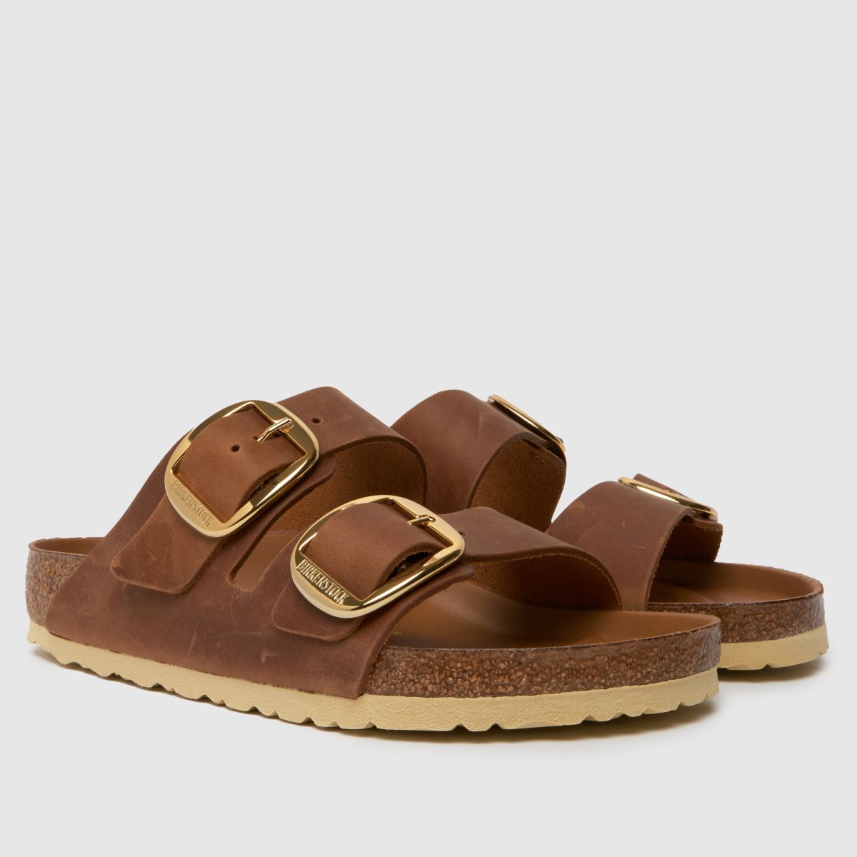 BIRKENSTOCK Arizona nagy csatos szandál konyakszínben