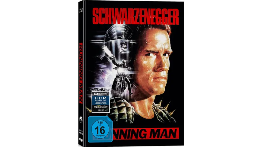 Running Man - 3-Disc Limited Collector's Edition im Mediabook  (4K Ultra HD) (+ Blu-ray 2D) (+ Bonus-Blu-ray)