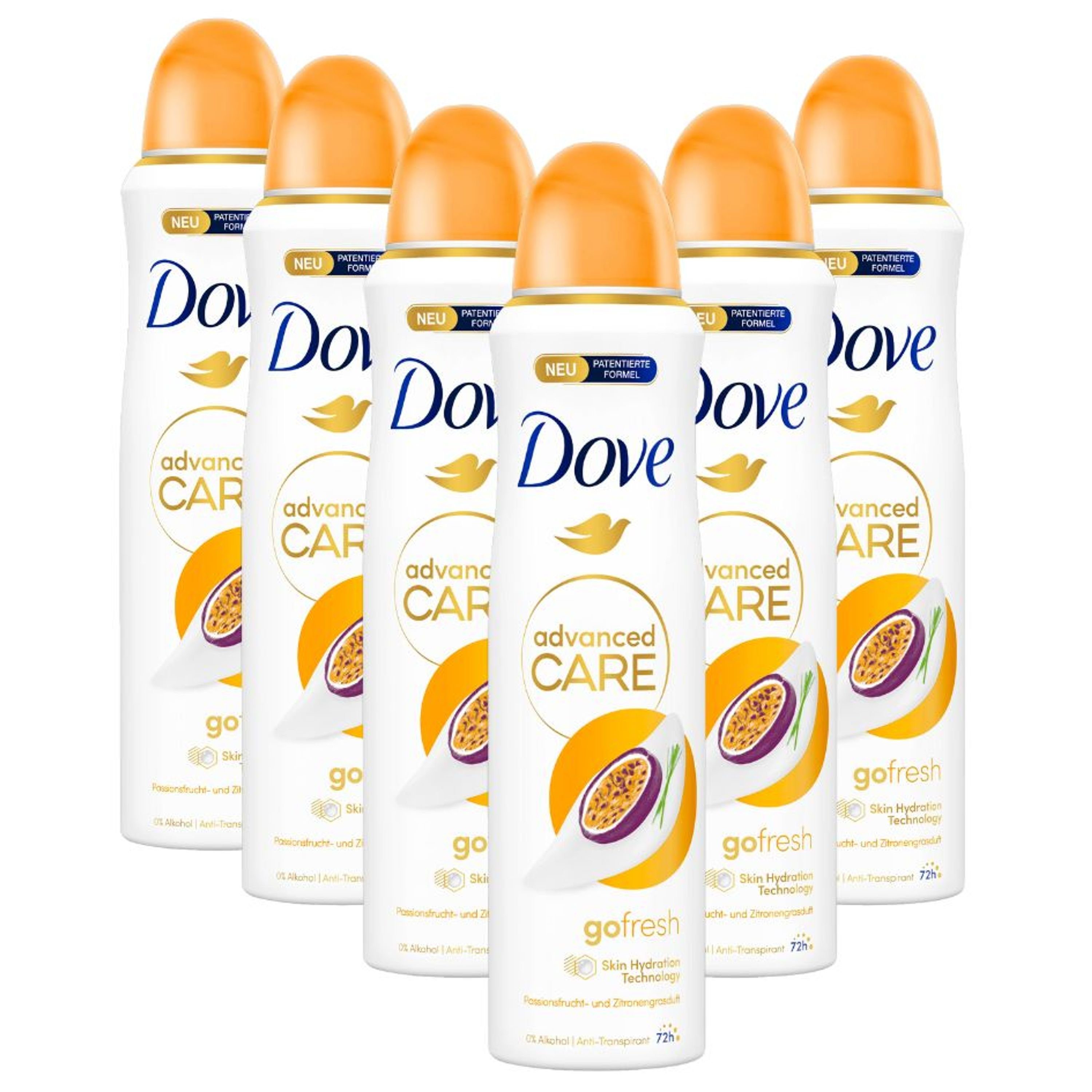 DOVE Deo-Set Advanced Care Anti-Transpirant Deo Spray go fresh 6x 150ml