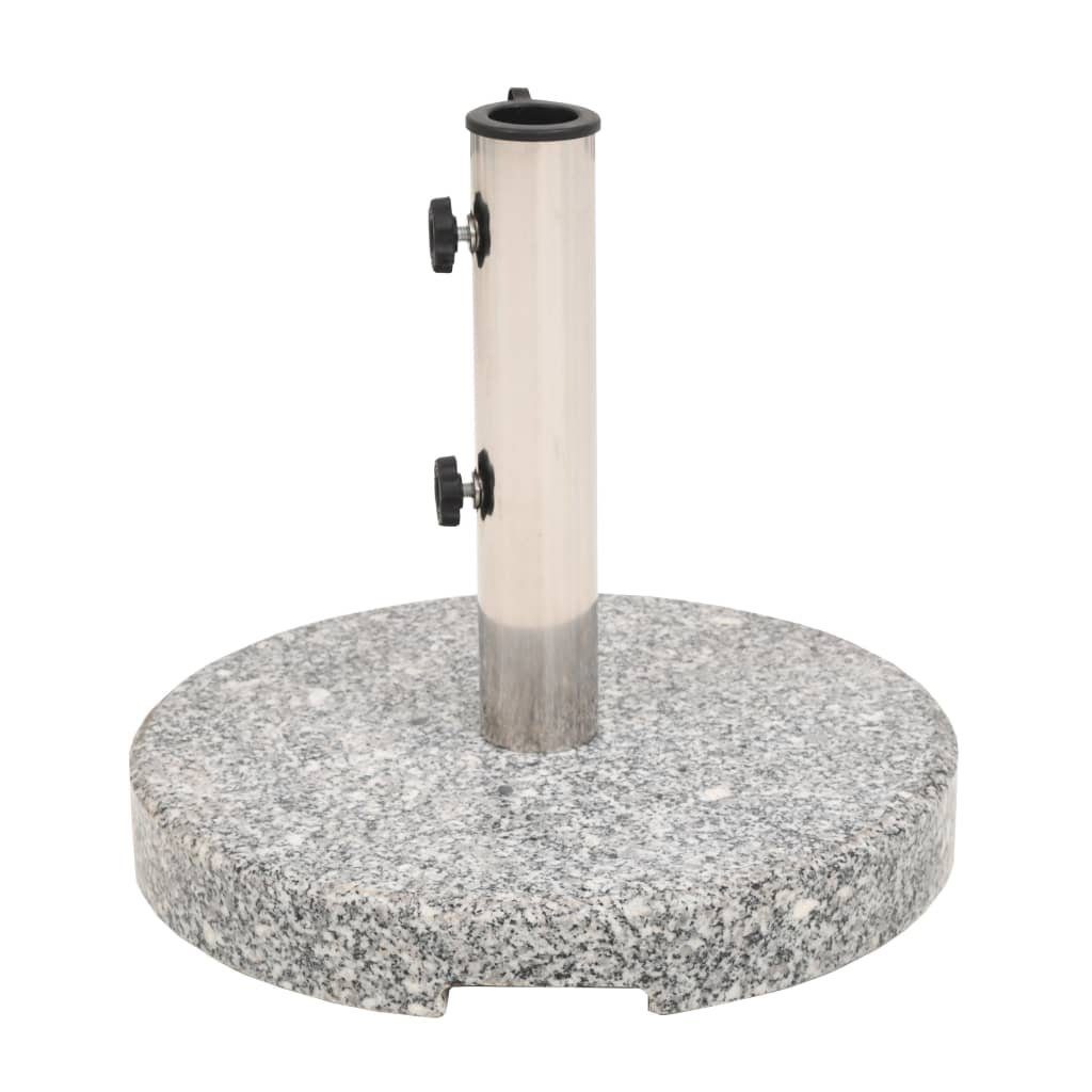 vidaXL Schirmhalter Sonnenschirmständer Granit Rund 20 kg