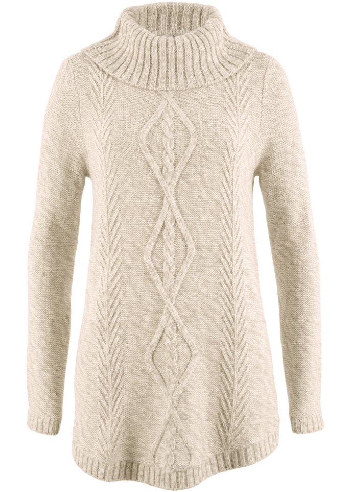 Poncho-Pullover, Langarm