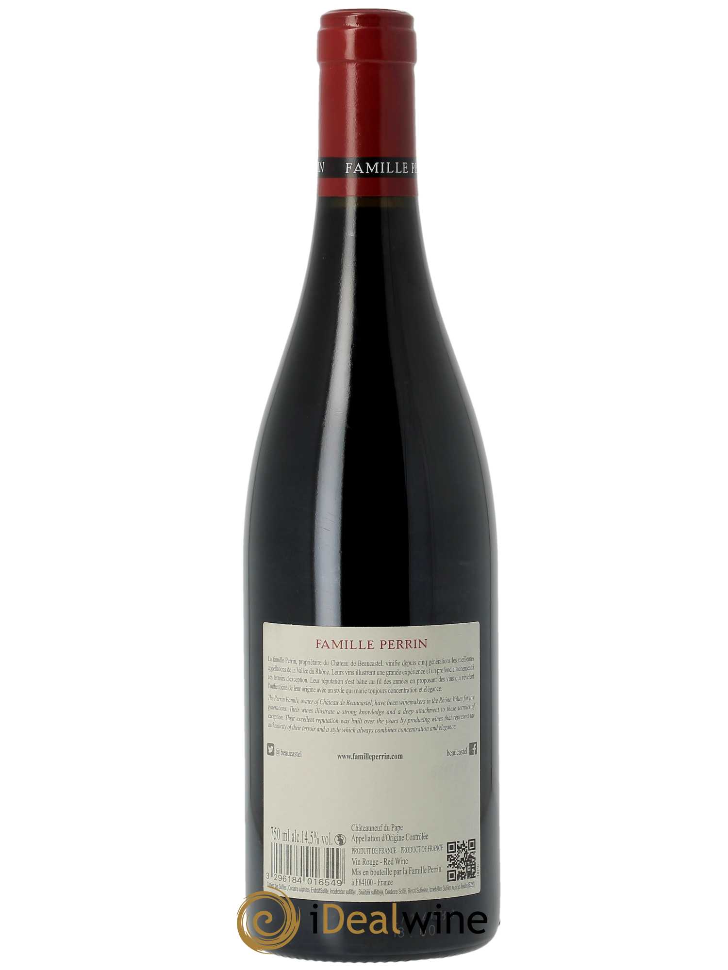 Châteauneuf-du-Pape Les Sinards Famille Perrin  2020 - Lot de 1 Bouteille