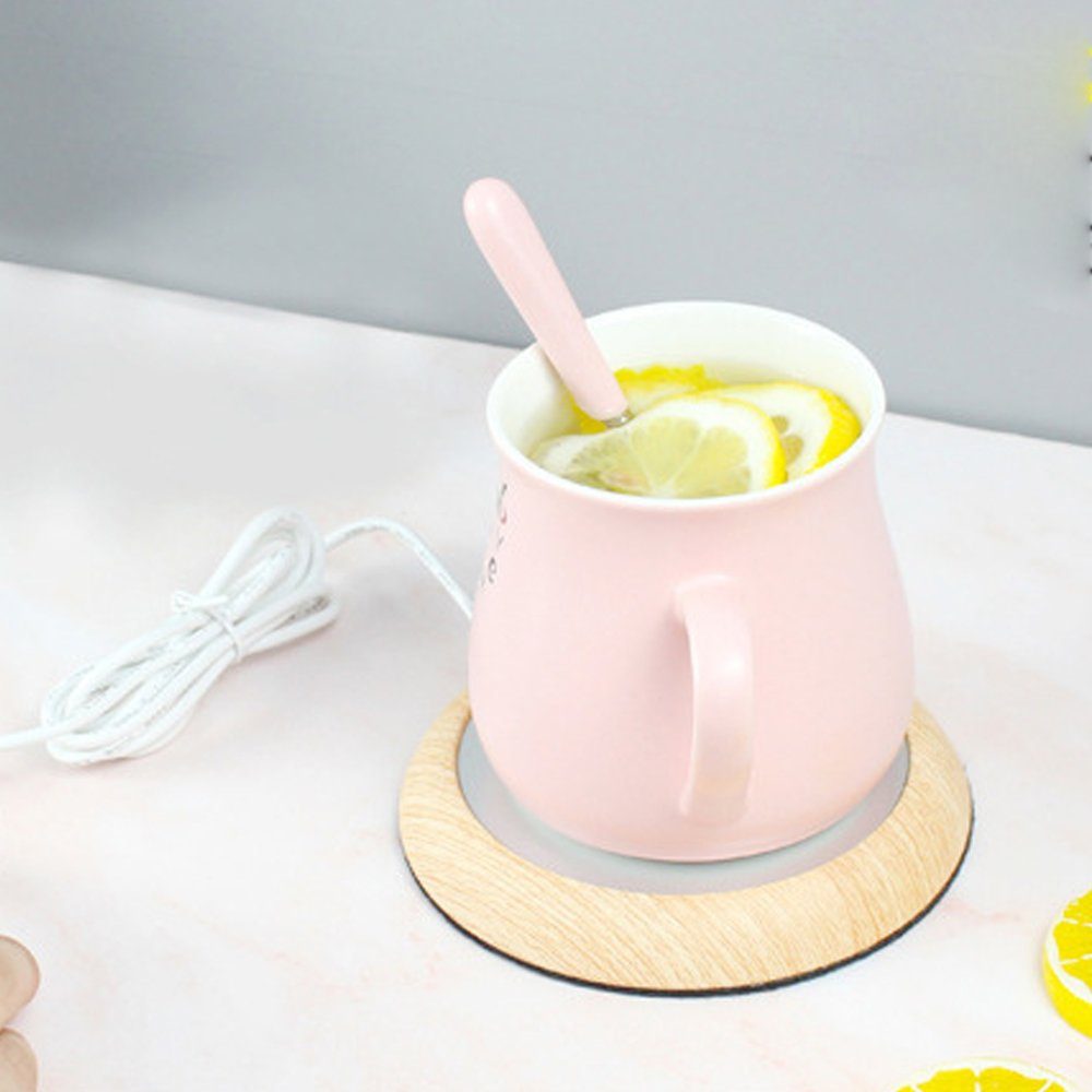 ZmdecQna Tassenwärmer Kaffeetassenwärmer, für den Schreibtisch, Teewasser-Milch-Wärmer