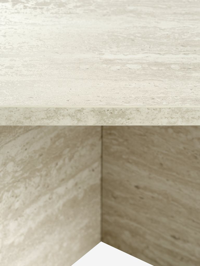 GELSTED GELSTED 60x60 salongbord i travertinfarge