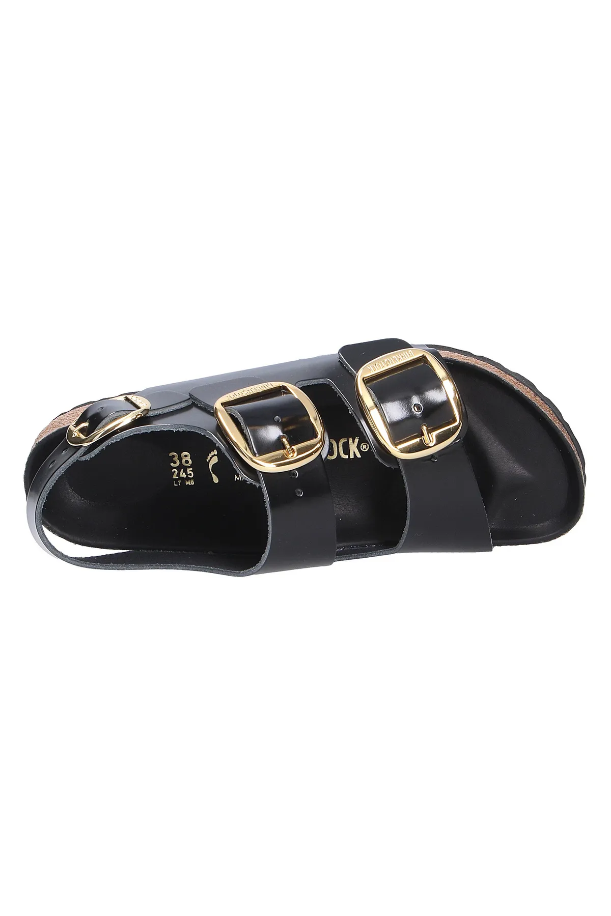 Birkenstock  Sandalette - Schwarz - Flacher Absatz