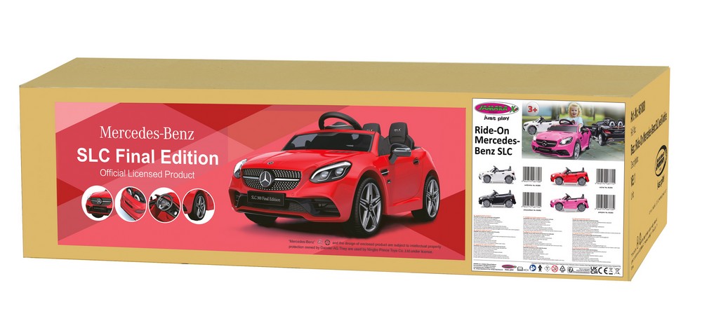 Jamara e.K. JAMARA-461801-Ride-on Mercedes-Benz SLC rot 12V