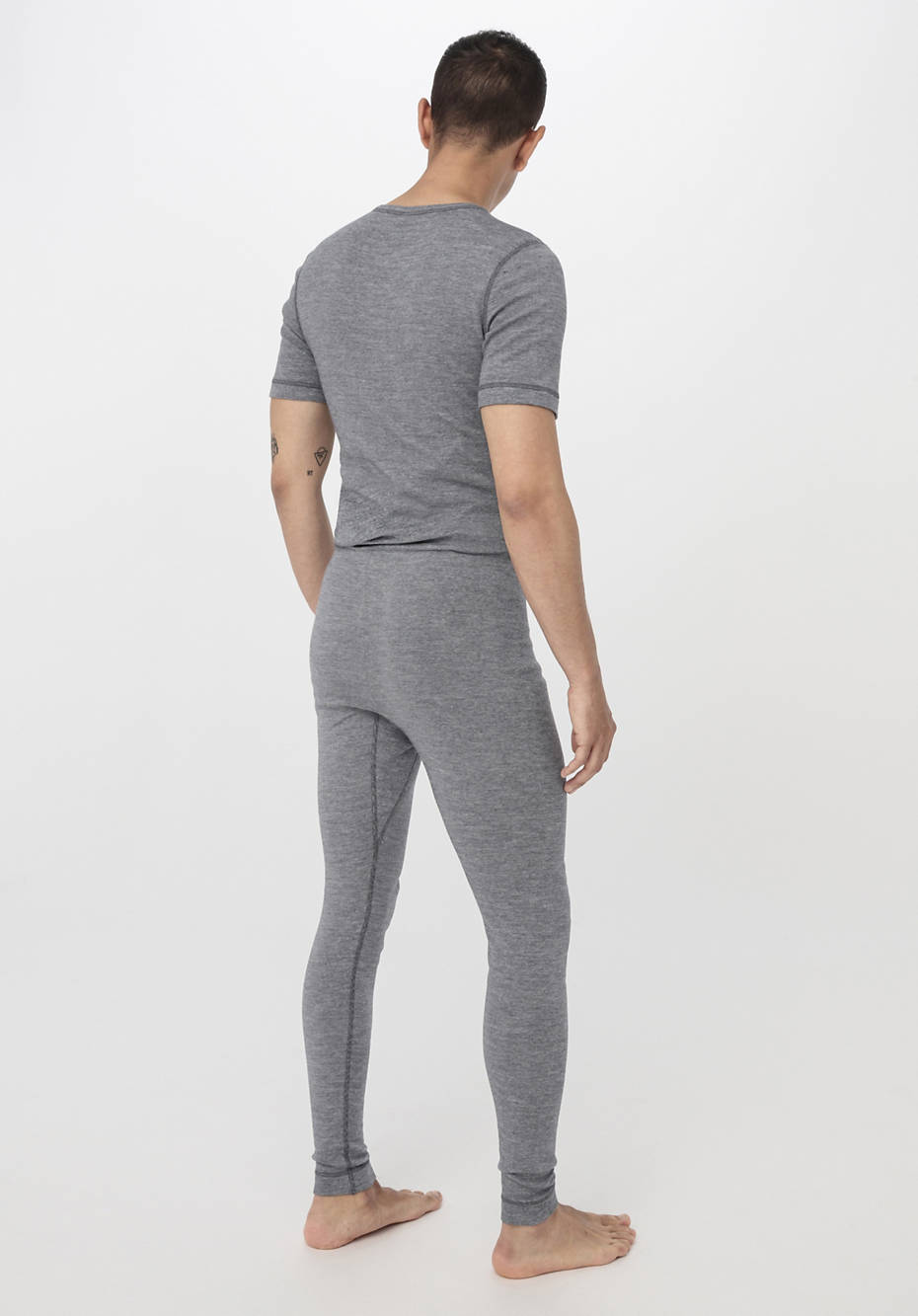Funktions-Leggings mit Bio-Merinowolle und Seide