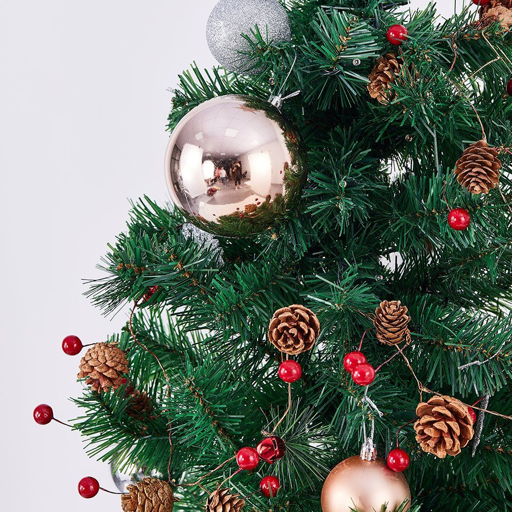 KAHOO Christbaumschmuck Lichterkette, 2M 20LEDs warmweiß, Weihnachtsdeko