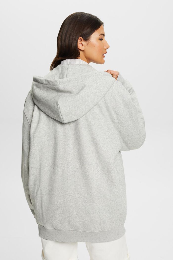 Recycelt: Oversize Hoodie mit Reißverschluss