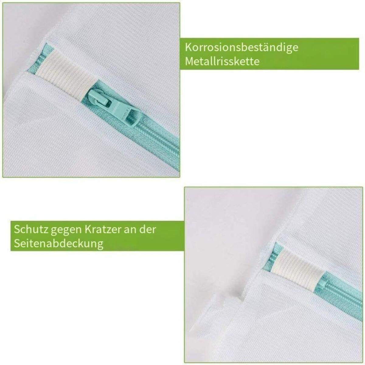 Einemgeld Wäschenetz Mesh Wäschesäcke 2 Stück, Groß für Waschmaschine Wäschenetz 60*80cm