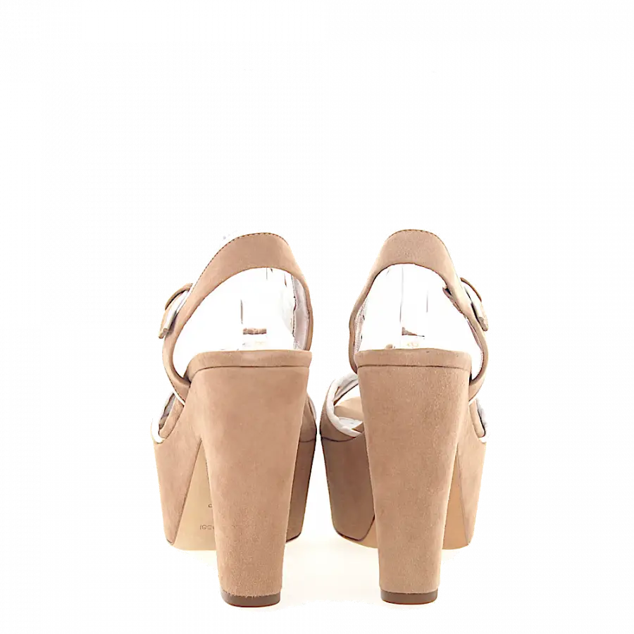 Sergio Rossi - Plateausandalen - beige