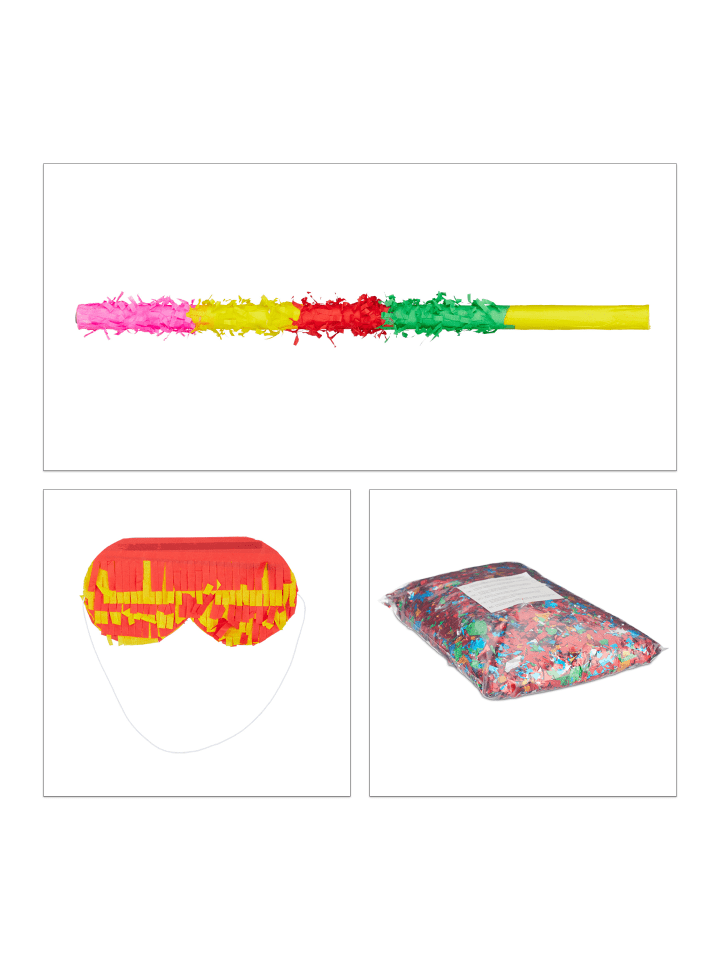 relaxdays 4tlg. Pinata Set 