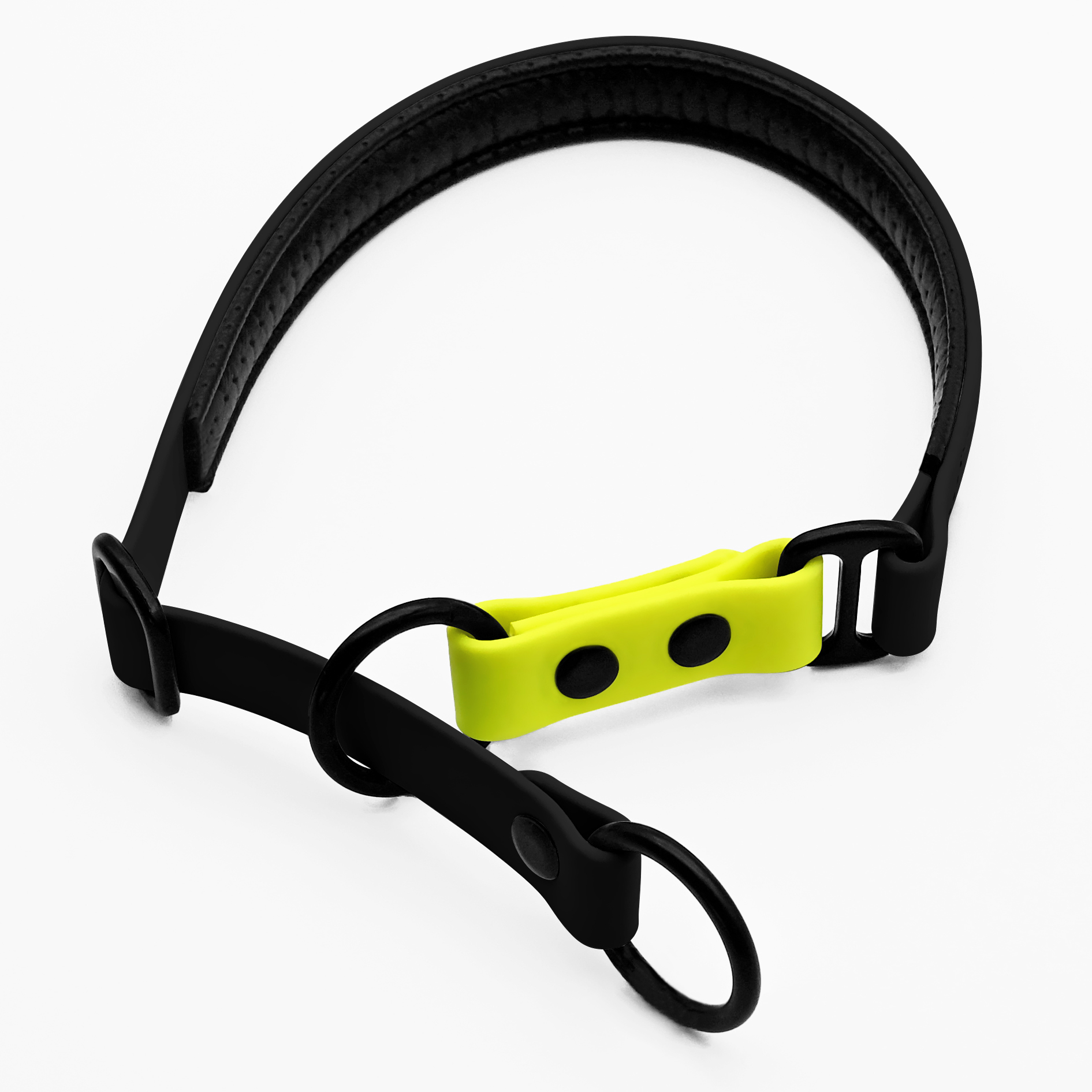 THE DOG IDEA Hundehalsbänder THE DOG IDEA Zugstopp Halsband Schwarz XXL