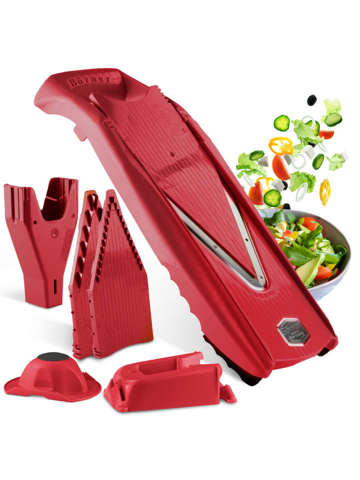Börner Gemüsehobel V5 PowerLine Profi Set in rot günstig kaufen onesize