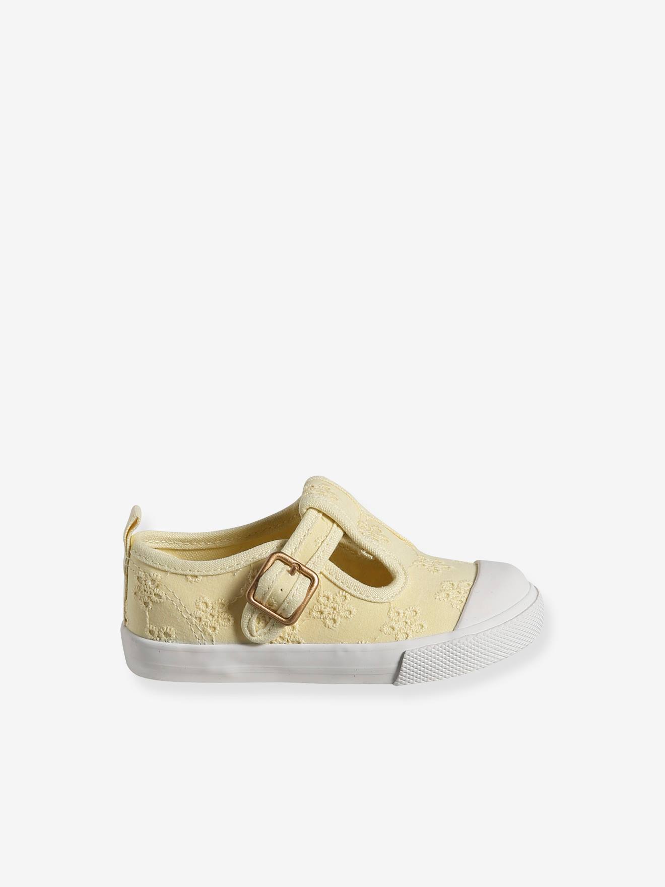 Vertbaudet Baby Stoff-Sandalen - gelb