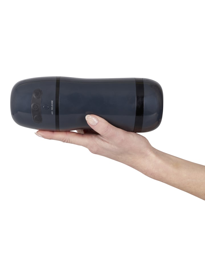 Rebel Masturbator mit Vibration Masturbator with 2 Functions in schwarz günstig kaufen 21,5 cm