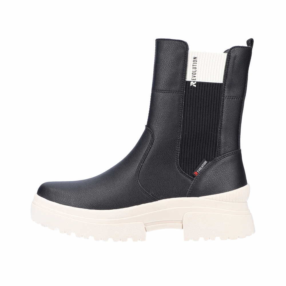 RIEKER Stiefeletten schwarz
