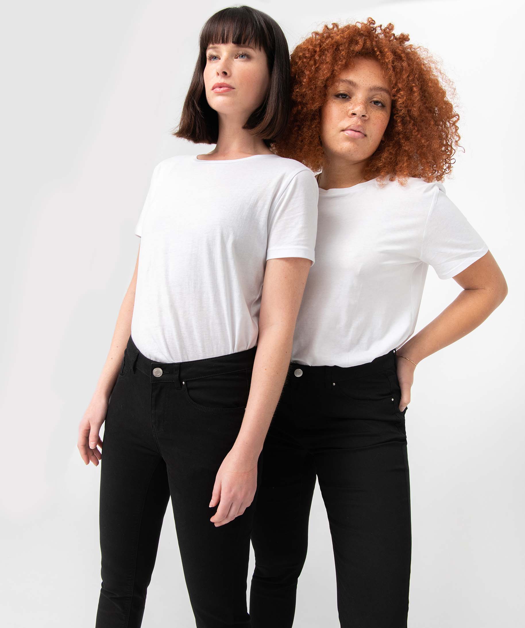 Pantalon femme coupe Slim taille normale noir | GEMO